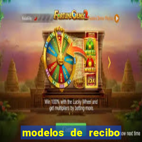 modelos de recibo de pagamento word