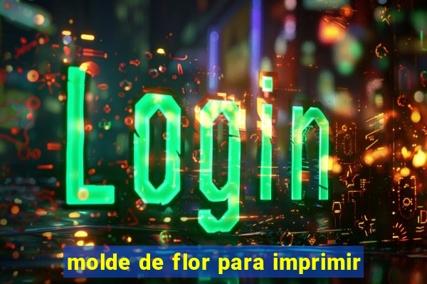 molde de flor para imprimir