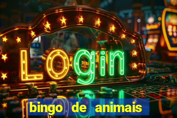 bingo de animais para educa??o infantil